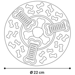 Alternative view of Frisbee i gummi flyter