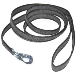 Gummerat koppel med handtag - 220 cm