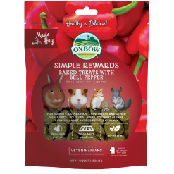 Simple rewards baked treats with bell pepper