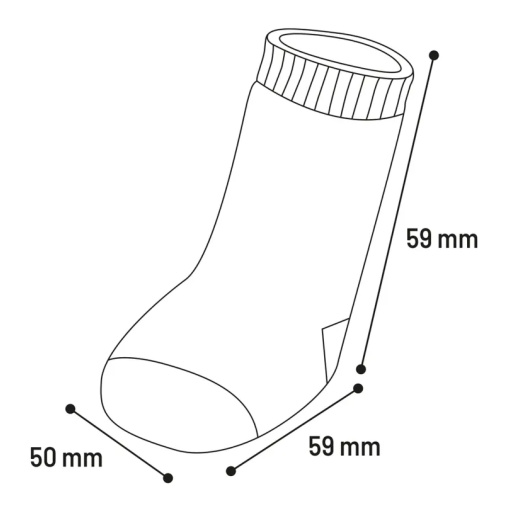 Hundsockar  svart/grå randiga. Halkskydd - Bild 10