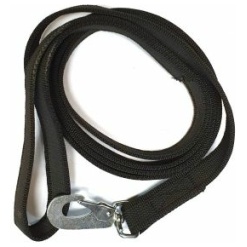 Gummerade koppel med handtag - 180cm