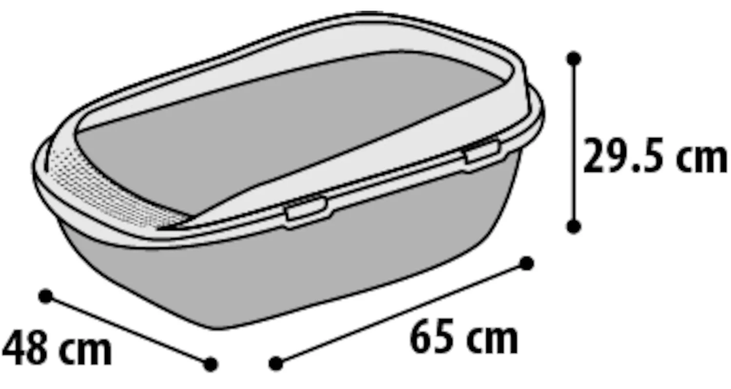 Alternative view of Kattoa Mega med kant i plast