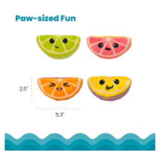 Dental fruit, tuggvänliga frukter i plysch 4-pack - Bild 3