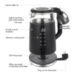 Avrini Sokany 1.7L Electric Kettle | Touch Screen & Digital Display | Double-Wall Construction, 5 Temperature Settings | 2200W Concealed Heating Element, Cordless Design, Anti-Scalding