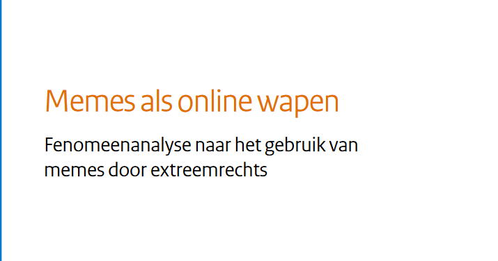 Fenomeenanalyse 'Memes als online wapen'