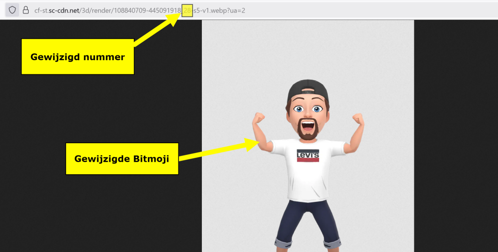 Gewijzige bitmoji Gewijzige bitmoji