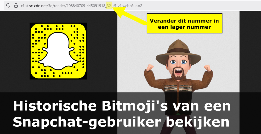 Historische Bitmoji's van een Snapchat-gebruiker bekijken