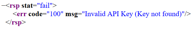 Invalid API Key