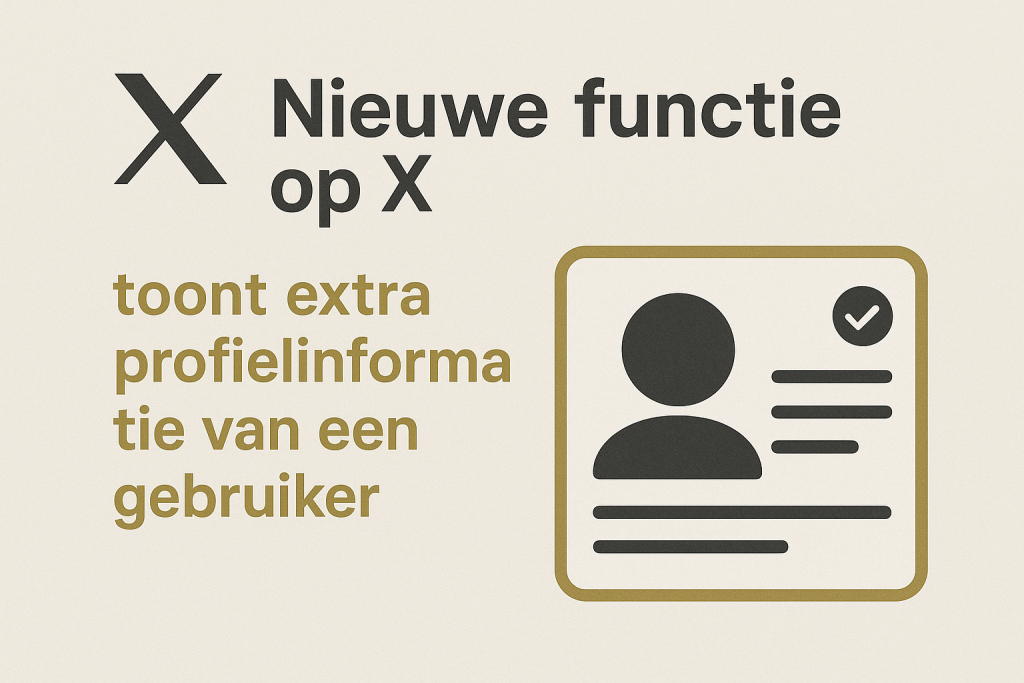 Nieuwe functie op X