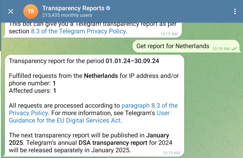 Transparency Report
