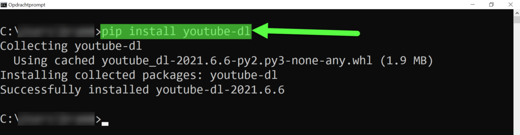 pip install youtube-dl