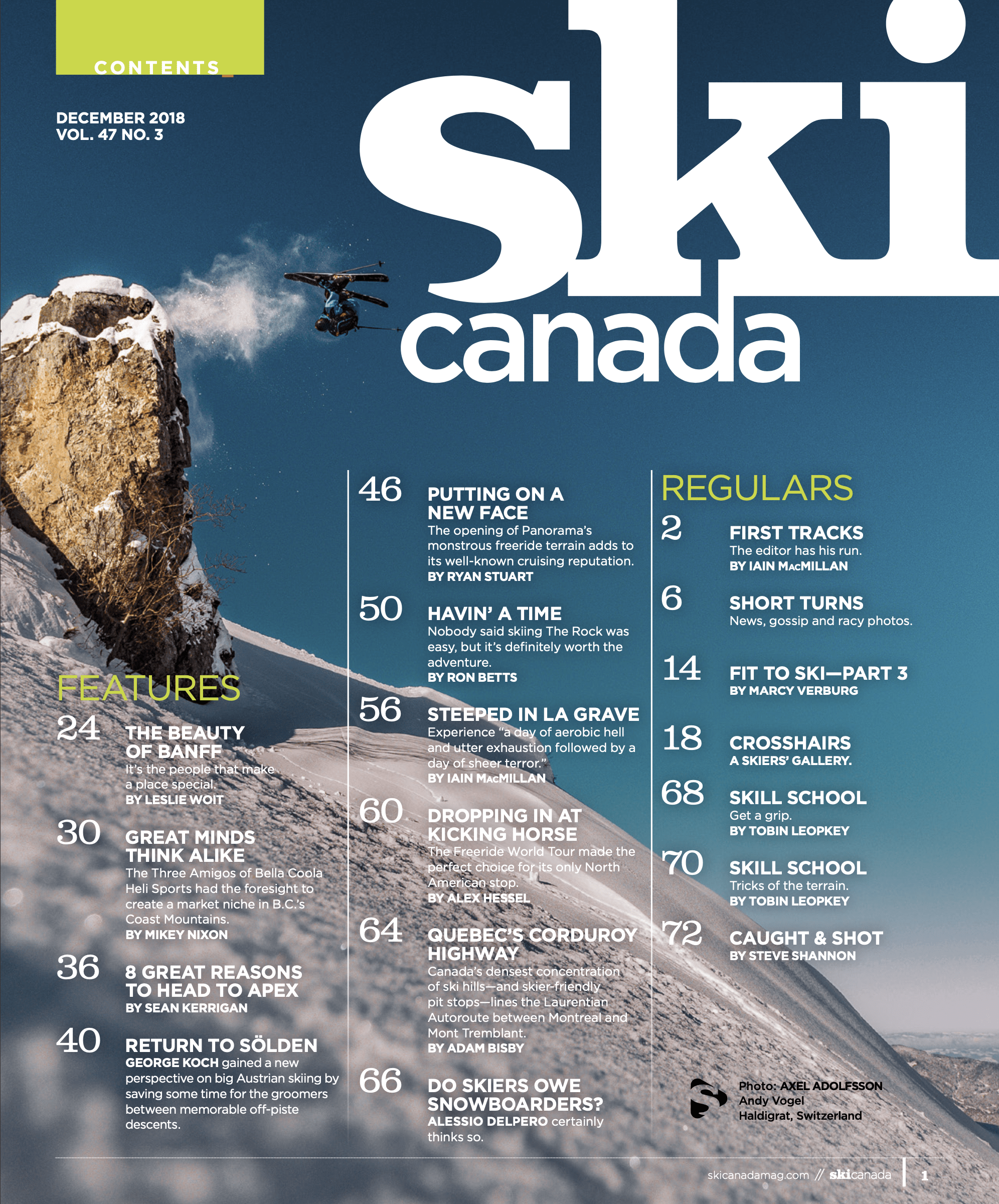 Ski Canada tear sheet