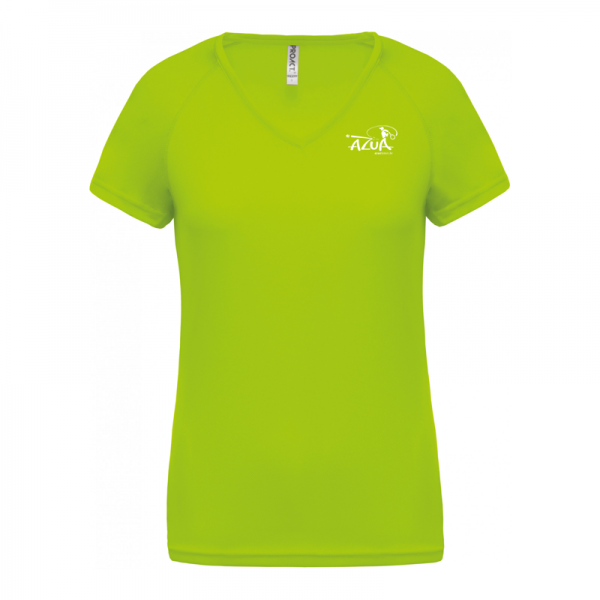 Ladies' V-Neck Short Sleeved Sports Shirt