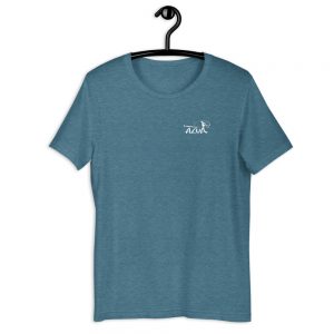 AZUA Katoenen Unisex T-Shirt (Logo alleen vooraan - 12 kleuren)