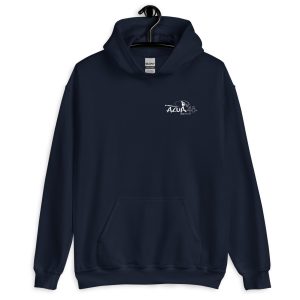 AZUA hoodie 2023 - naam achteraan aan te passen (marineblauw)