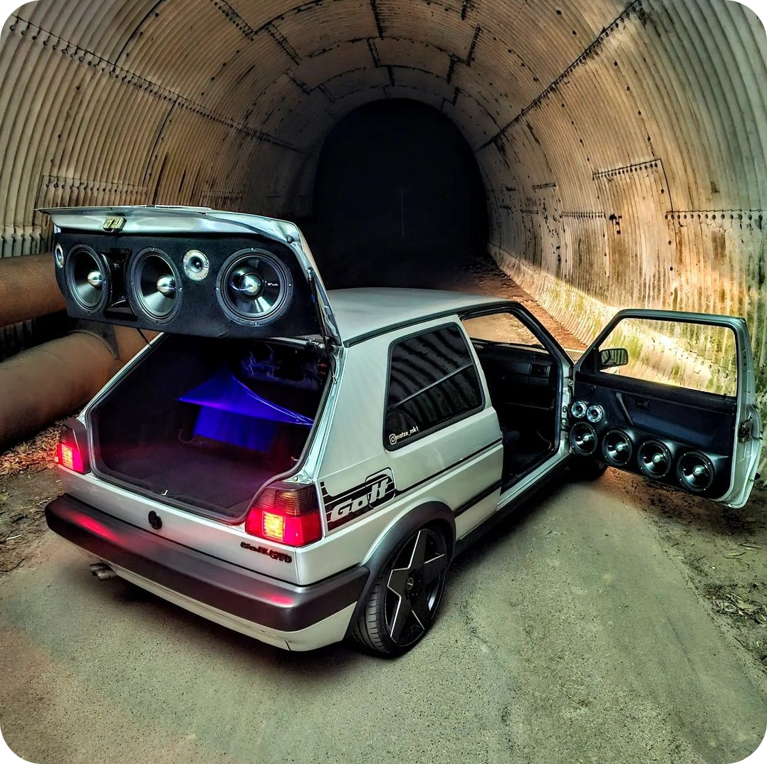 VW Golf B2 audio