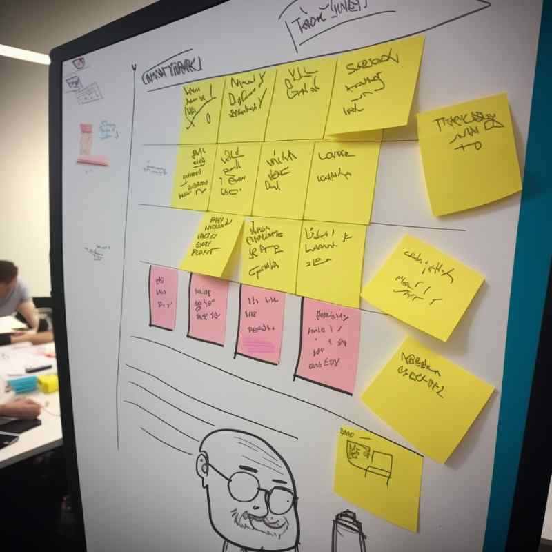 AI afbeelding whiteboard brainstorm