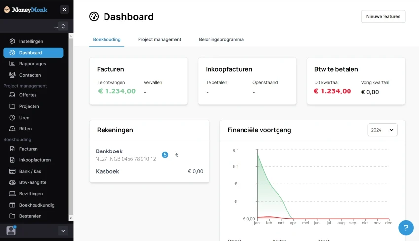 MoneyMonk review dashboard