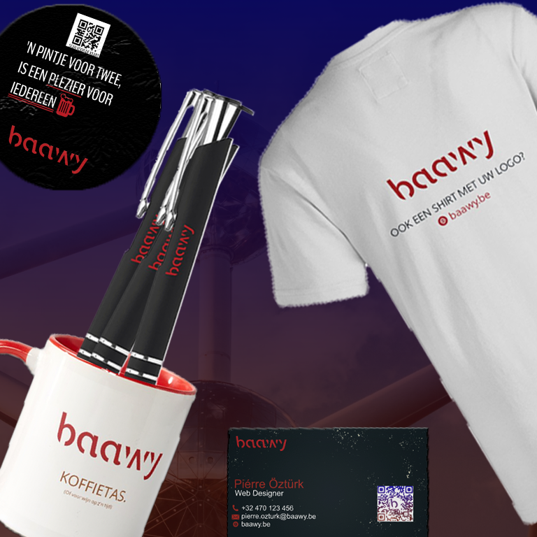 merchandising producten van baawy