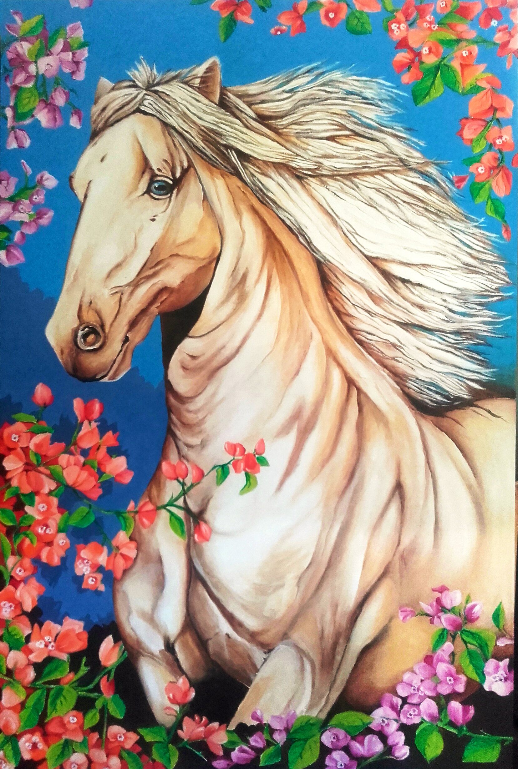 Equine Art by Baboo Paintings.
O cavalo dourado - cavalo lusitano