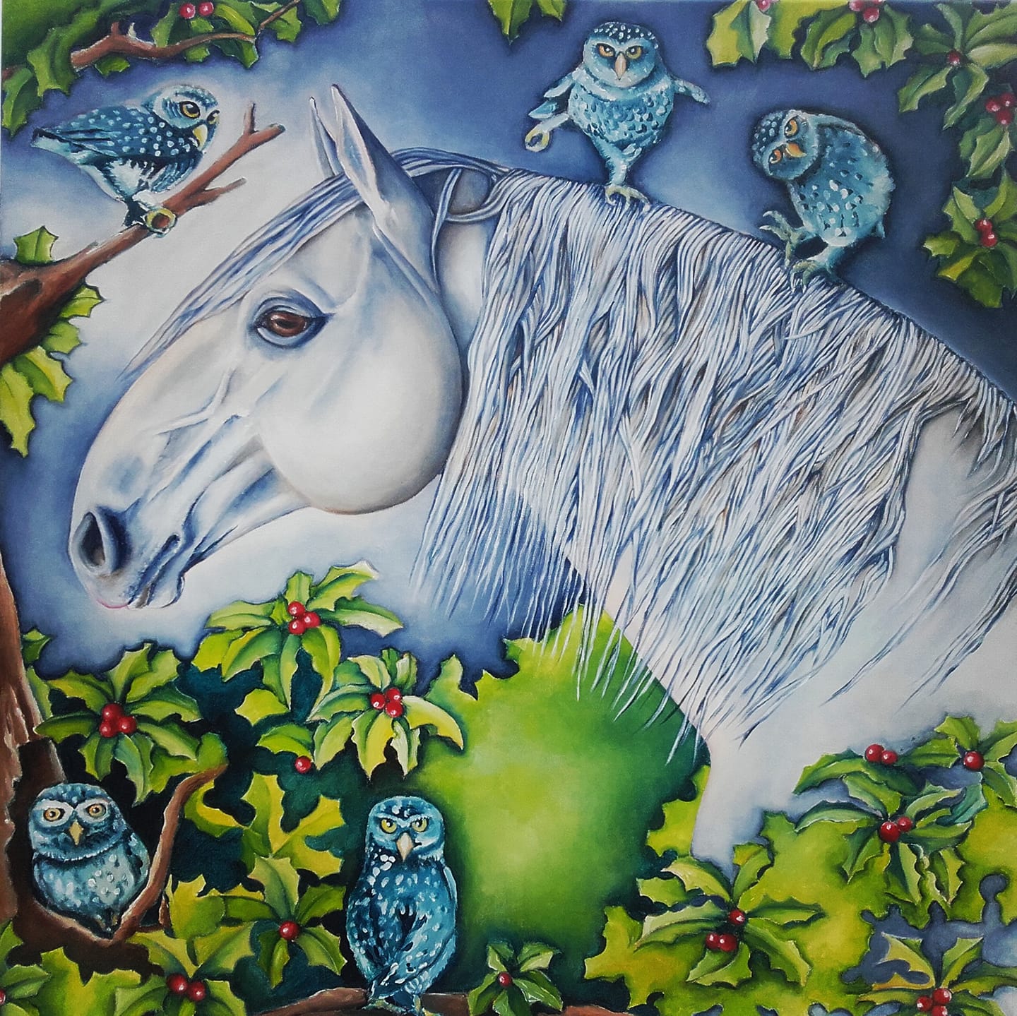 Equine Art by Baboo Paintings.
Os melhores amigos - cavalo lusitano
