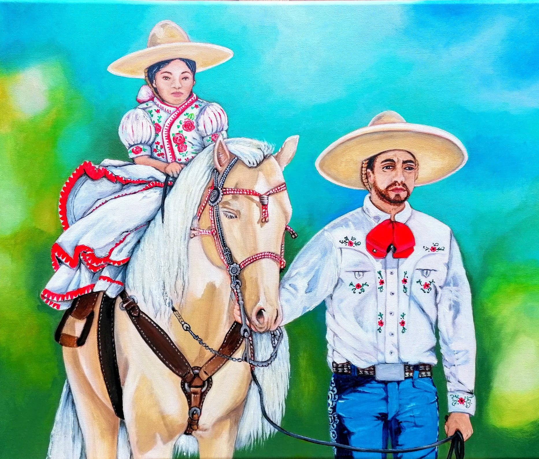 Charra Mexicana - Equine Art - Baboo Paintings