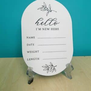 Birth Announcement plaque