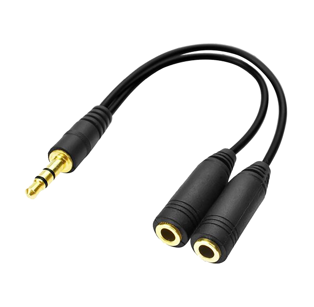 Câble Audio TIKKENS - Jack 2,5 mm vers Jack 3,5 mm - Zwart - 1,35 m - Aux -  Microphone