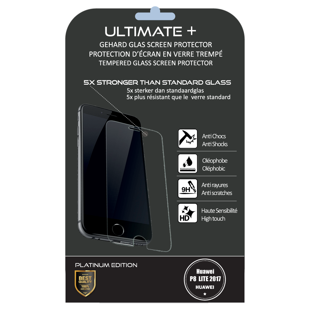 VERRE DE PROTECTION ULTIMATE+ POUR HUAWEI P8 LITE 2017