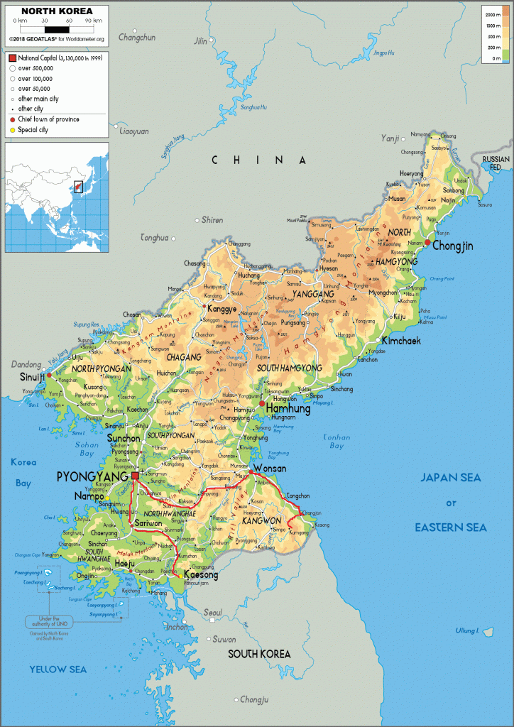 Deze afbeelding heeft een leeg alt-attribuut; de bestandsnaam is north_korea_physical_map-724x1024.gif
