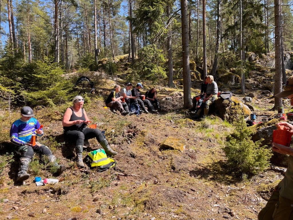Lunch paus i det fria