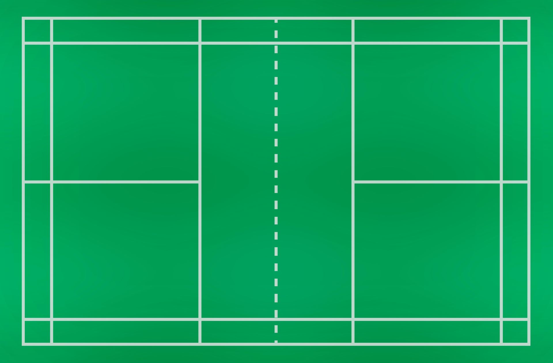 What are the exact measurements of a badminton court?
