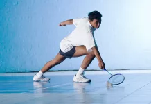 asian badminton player