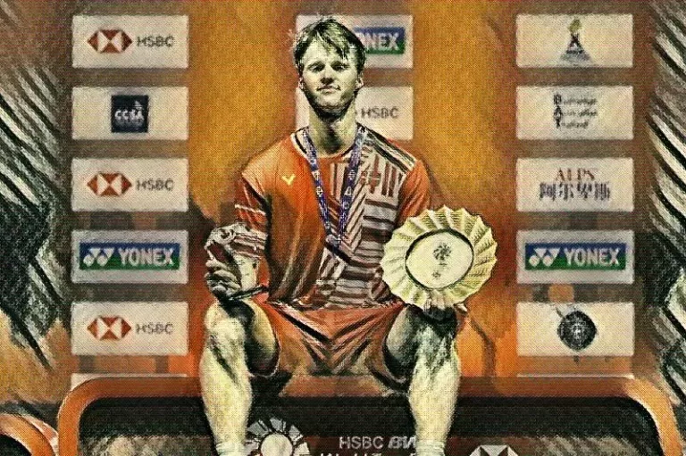 Anders Antonsen badminton player art work