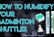 Make shuttlecocks last by using humidifier