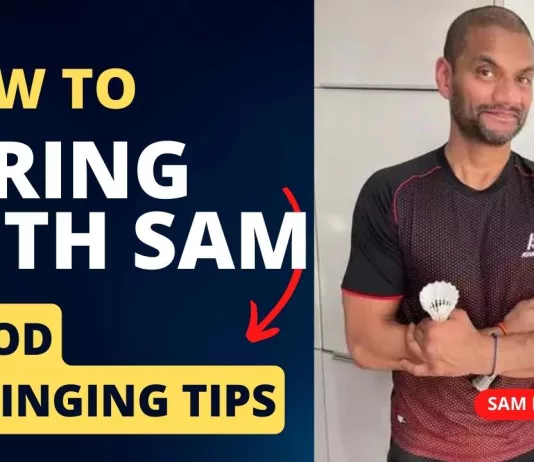 Badminton stringing tips with Sam Kumar