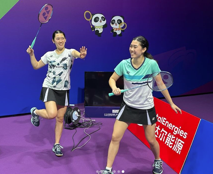 Annie Xu and Kerry Xu badminton players from USA