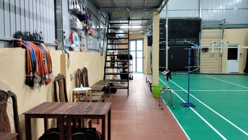 Badminton hallen hos Vietnam Danish Badminton Institute