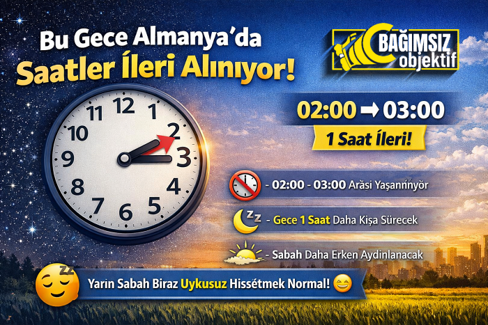 Almanya’da Yaz Saati Uygulaması Başlıyor