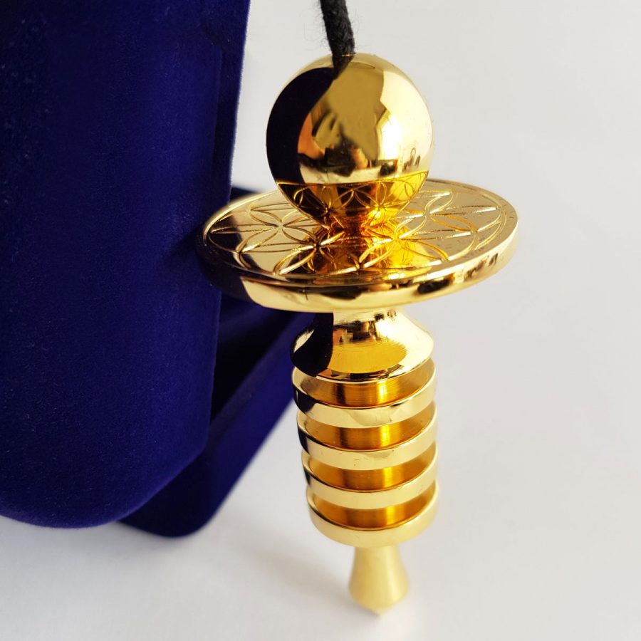 Flower of Life Gold Pendulum