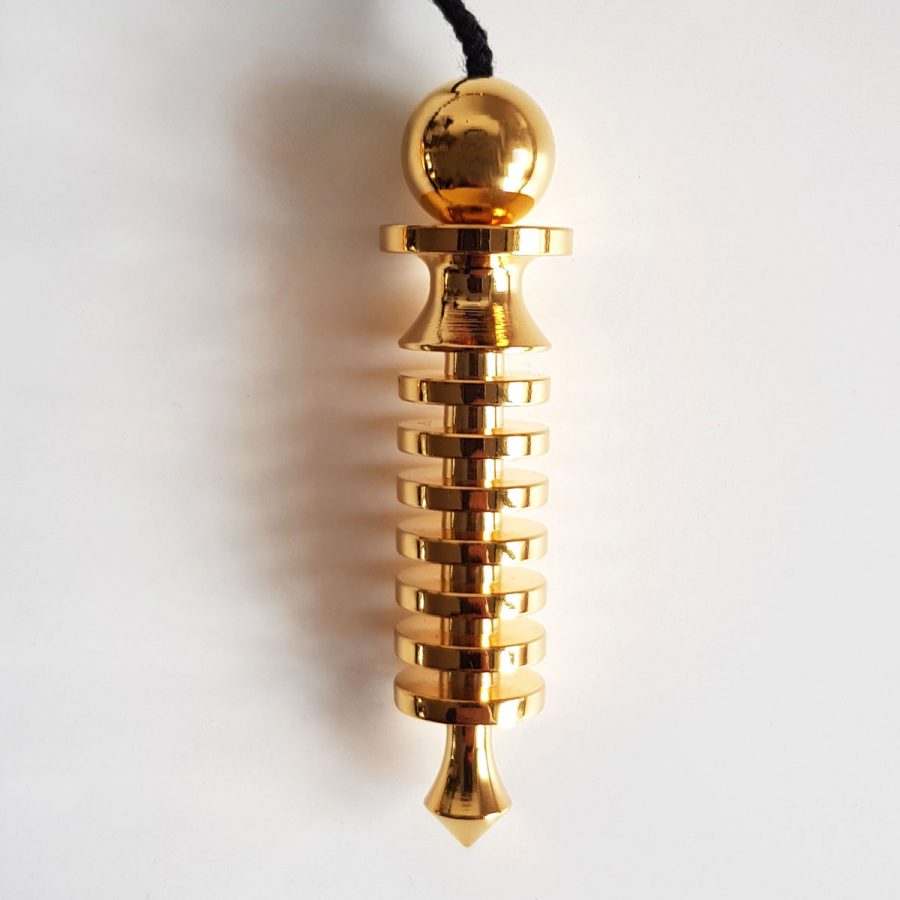 Isis Small 7 Discs Gold Pendulum