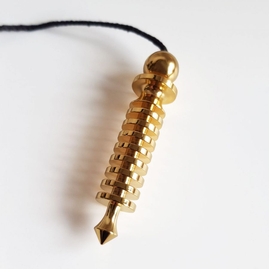 Isis Small 8 Discs Gold Pendulum