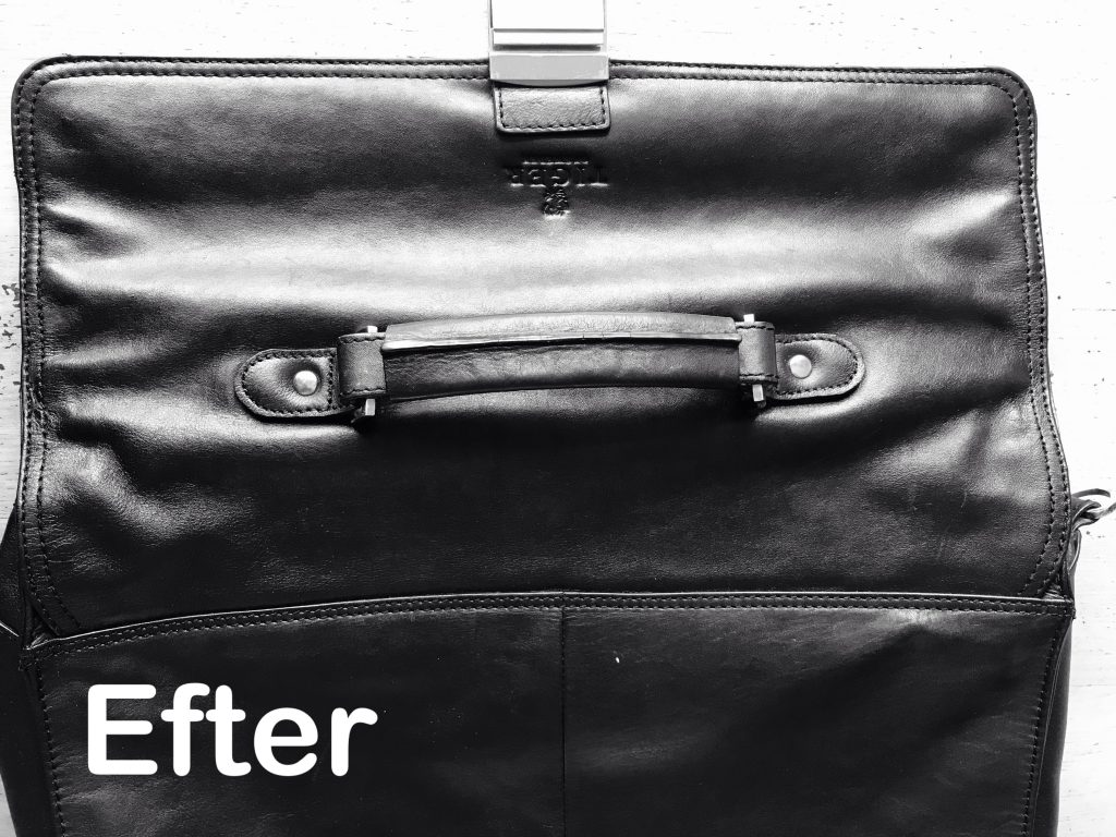 reparation af lædertaske