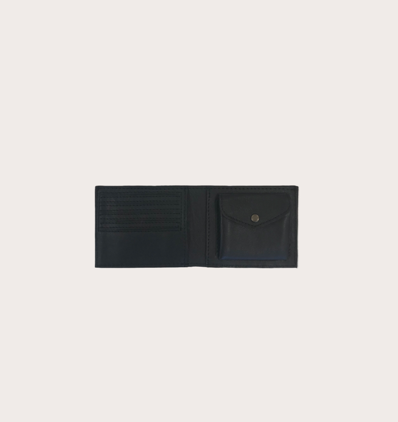 tegnebog sort læder