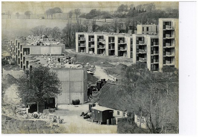 Højhuse under opbygning