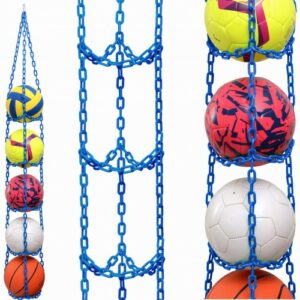 1 stk BallOnWall Hanger boldholder til 4 bolde - Blå