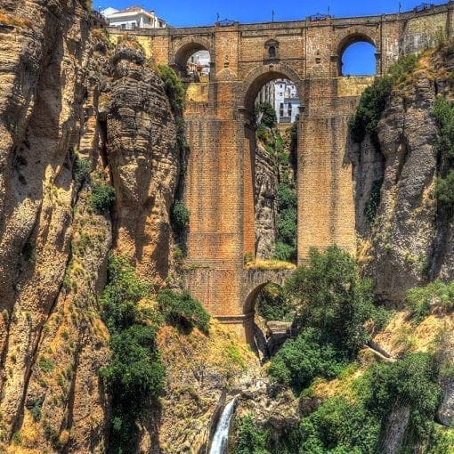 Ronda bridge-waterfall