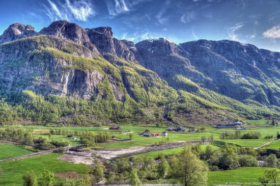Norway westcoast farmland