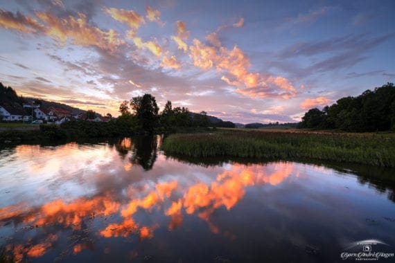 Sunset over Melsomvik