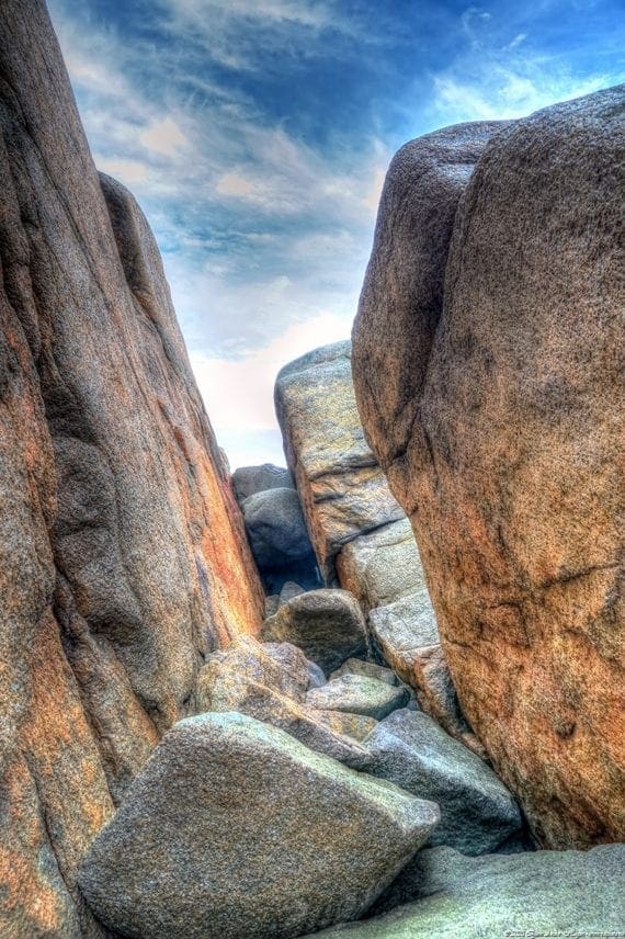 Rock and sky